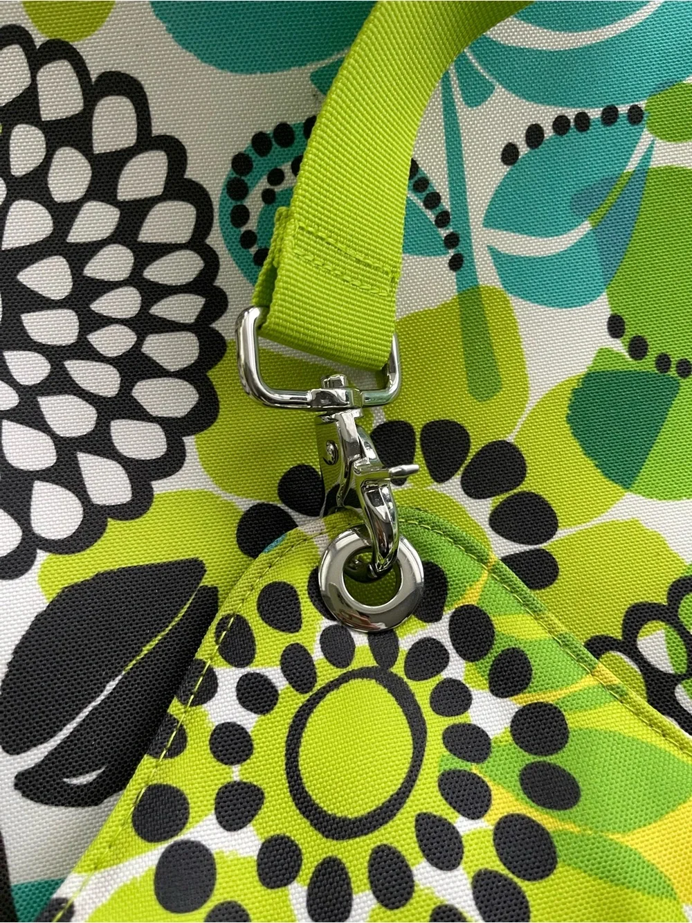 Vera Bradley Floral insulated cooler tote bag in retired Limes Up” pattern